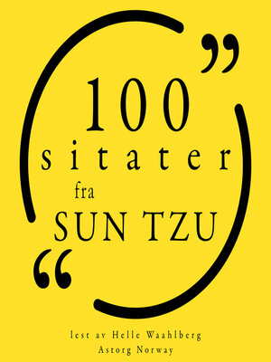 cover image of 100 sitater fra Sun Tzu